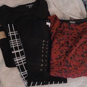 3-FOR-1! THREE beautiful homecoming dresses for the price of ONE!